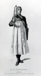 Der Apotheker kommt mit einer Spritze für Monsieur de Pourceaugnac, aus 